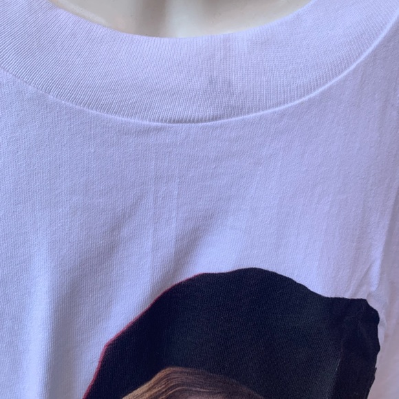 Barbra Streisand T-Shirt MGM Grand The Concert 1994 White Large Beret Smile - Picture 3 of 6